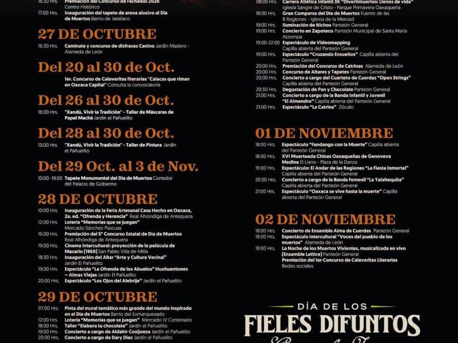 Oaxaca de Juárez está lista para vivir sus tradiciones en grande