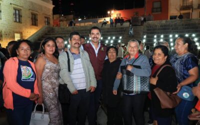 Ray Chagoya ilumina Oaxaca de Juárez con 2 mil luminarias para tener calles más seguras